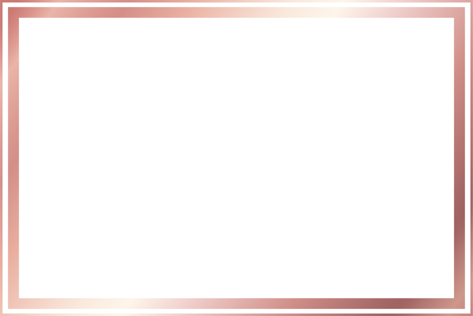 Rose Gold Frame rectangle border